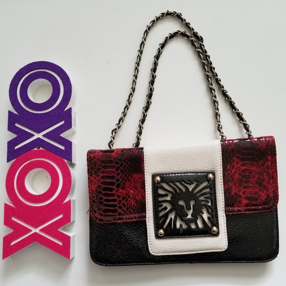 Anne Klein Handbags - AK ANNE KLEIN logo purse adjustable chain strap